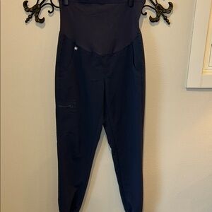 Figs High-Waist Navy Track Joggers